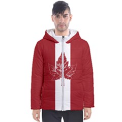 Cool Canada Flag Men s Hooded Puffer Jacket by CanadaSouvenirs