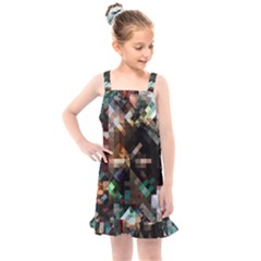 Abstract Texture Desktop Kids  Overall Dress