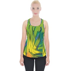 Abstract Pattern Lines Wave Piece Up Tank Top by HermanTelo
