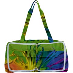 Abstract Pattern Lines Wave Multi Function Bag