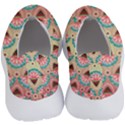 Background Floral Pattern Pink No Lace Lightweight Shoes View4