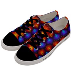 Background Colorful Abstract Men s Low Top Canvas Sneakers