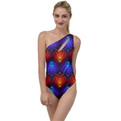 Background Colorful Abstract To One Side Swimsuit by HermanTelo