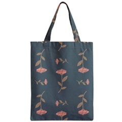 Florets Rose Flower Zipper Classic Tote Bag