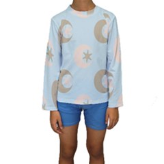 Moon Star Air Heaven Kids  Long Sleeve Swimwear by HermanTelo