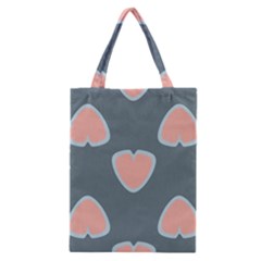 Hearts Love Blue Pink Green Classic Tote Bag