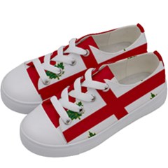 Flag Of Anglican Church Of Canada Kids  Low Top Canvas Sneakers by abbeyz71