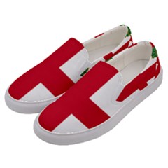 Flag Of Anglican Church Of Canada Men s Canvas Slip Ons by abbeyz71