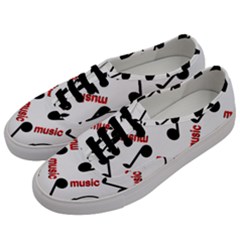 Music Letters Word Headphones Note Men s Classic Low Top Sneakers by HermanTelo
