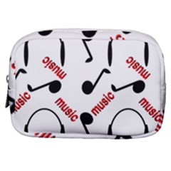 Music Letters Word Headphones Note Make Up Pouch (small) by HermanTelo