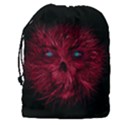 Monster Red Eyes Aggressive Fangs Ghost Drawstring Pouch (XXXL) View2