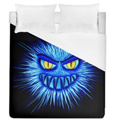 Monster Blue Attack Duvet Cover (queen Size) by HermanTelo