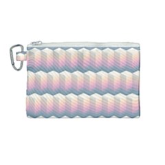 Seamless Pattern Background Block Canvas Cosmetic Bag (medium) by HermanTelo