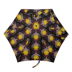 Pattern Background Yellow Bright Mini Folding Umbrellas by HermanTelo
