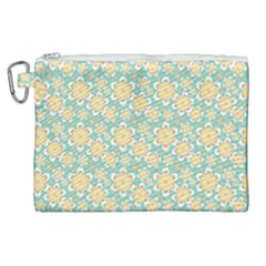 Seamless Pattern Floral Pastels Canvas Cosmetic Bag (xl) by HermanTelo