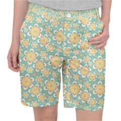 Seamless Pattern Floral Pastels Pocket Shorts by HermanTelo