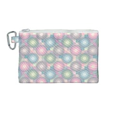 Seamless Pattern Pastels Background Canvas Cosmetic Bag (medium) by HermanTelo