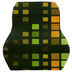 Abstract Plaid Car Seat Back Cushion  by HermanTelo