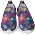 Abstract Background Graphic Space Kids  Slip On Sneakers View1