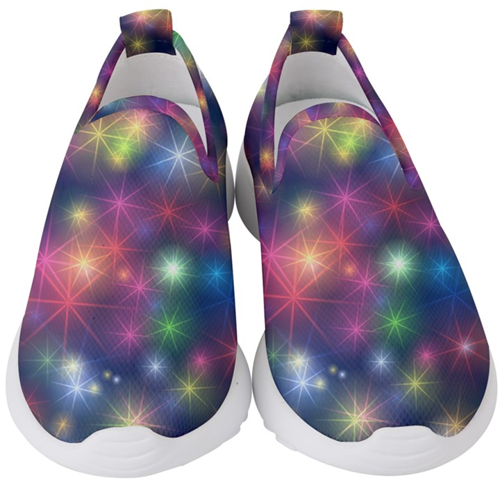 Abstract Background Graphic Space Kids  Slip On Sneakers