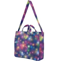 Abstract Background Graphic Space Square Shoulder Tote Bag