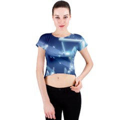 Music Sound Musical Love Melody Crew Neck Crop Top by HermanTelo