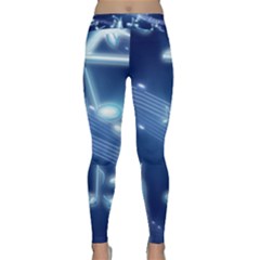 Music Sound Musical Love Melody Classic Yoga Leggings by HermanTelo