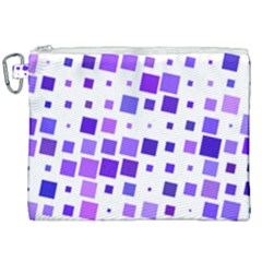 Square Purple Angular Sizes Canvas Cosmetic Bag (xxl)