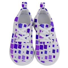 Square Purple Angular Sizes Running Shoes