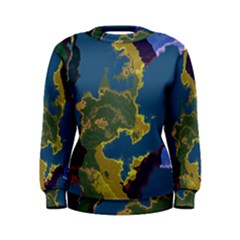 Map Geography World Women s Sweatshirt
