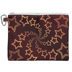 Gold Stars Spiral Chic Canvas Cosmetic Bag (xxl) by HermanTelo
