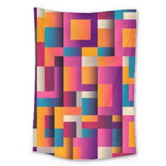 Abstract Background Geometry Blocks Large Tapestry