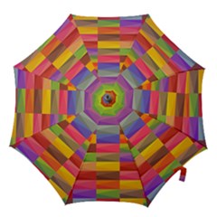 Abstract Background Geometric Hook Handle Umbrellas (medium) by Mariart