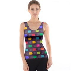 Background Colorful Geometric Tank Top