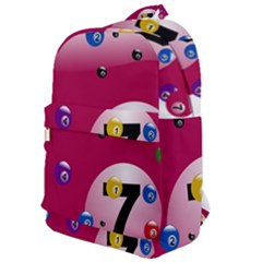 Billiard Ball Ball Game Pink Classic Backpack by HermanTelo