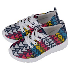 Background Colorful Geometric Unique Kids  Lightweight Sports Shoes by HermanTelo