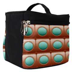 Abstract Circle Square Make Up Travel Bag (small) by HermanTelo
