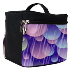 Abstract Background Circle Bubbles Space Make Up Travel Bag (small)