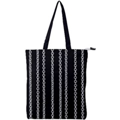 Chains Black Design Metal Iron Double Zip Up Tote Bag