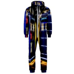 Famous Blue Police Box Hooded Jumpsuit (men)  by HermanTelo