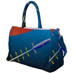Rocket Spaceship Space Galaxy Duffel Travel Bag by HermanTelo