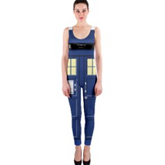 Tardis Doctor Who Time Travel One Piece Catsuit by HermanTelo