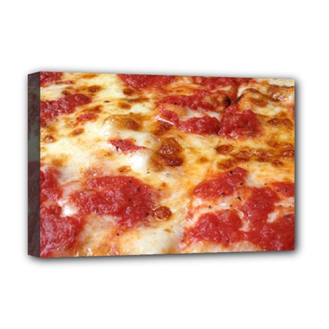 Pizza Deluxe Canvas 18  X 12  (stretched) by TheAmericanDream