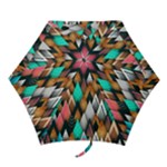 Abstract Triangle Tree Mini Folding Umbrellas