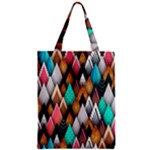 Abstract Triangle Tree Zipper Classic Tote Bag