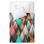 Abstract Triangle Tree Duvet Cover Double Side (Single Size)