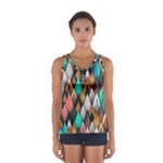 Abstract Triangle Tree Sport Tank Top 