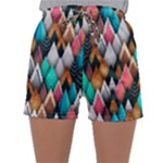 Abstract Triangle Tree Sleepwear Shorts