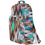 Abstract Triangle Tree Double Compartment Backpack