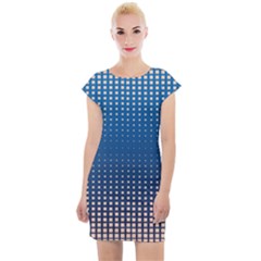 Geometric Wallpaper Cap Sleeve Bodycon Dress